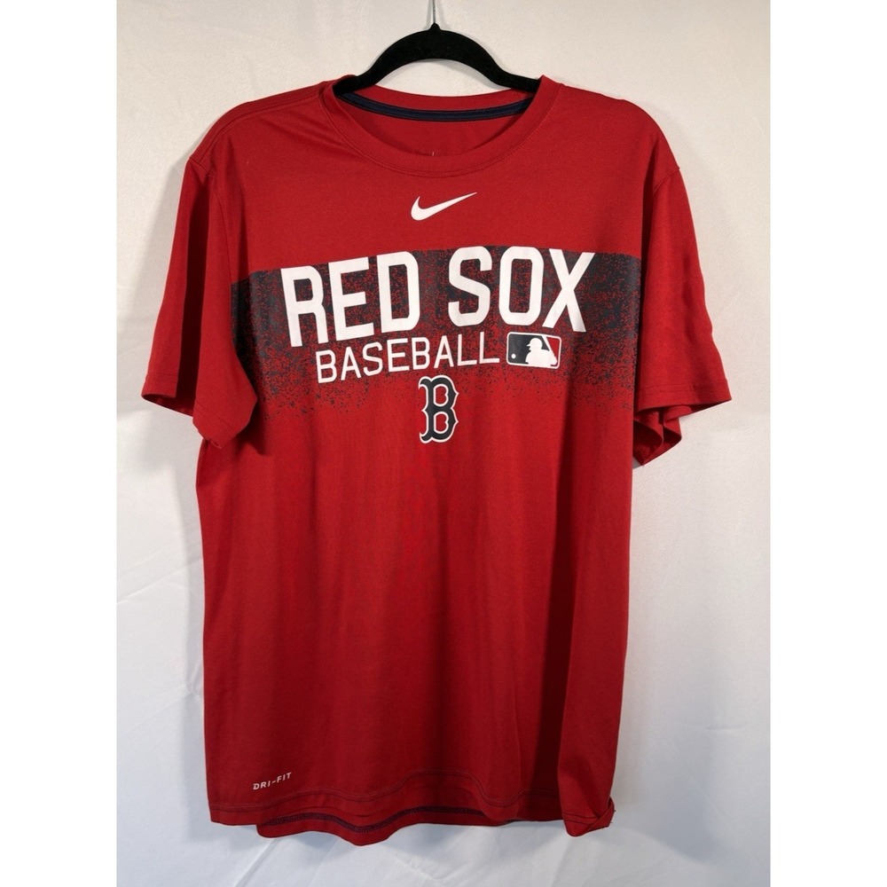 Nike‎ Authentic tee shirt size L boston red sox short sleeve pullover